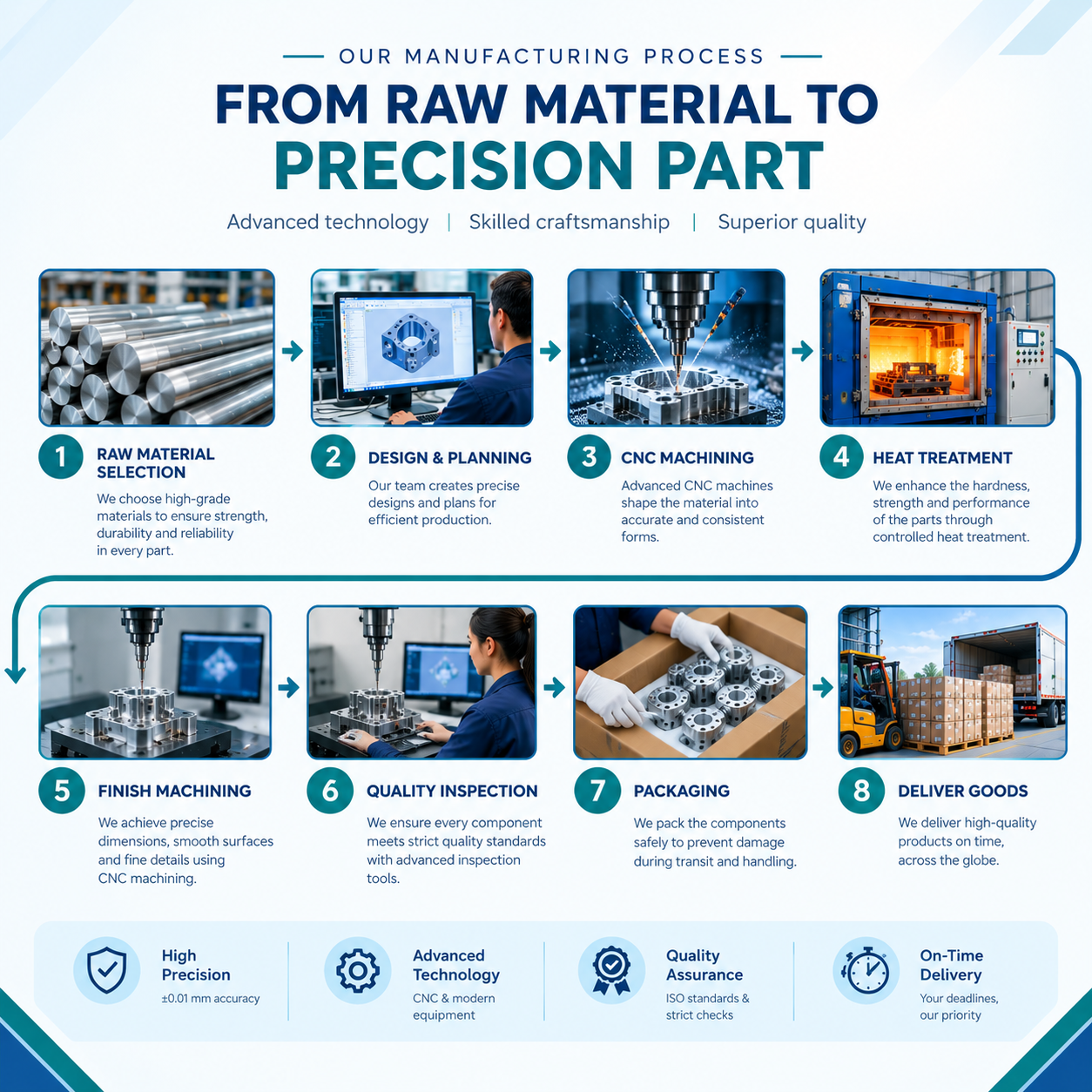 Precision machining at Kamal Trading